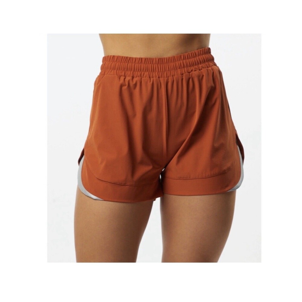 Alphalete Woman’s Infinity Stride Short W/ Liner - Sour Tangerine, Size Small